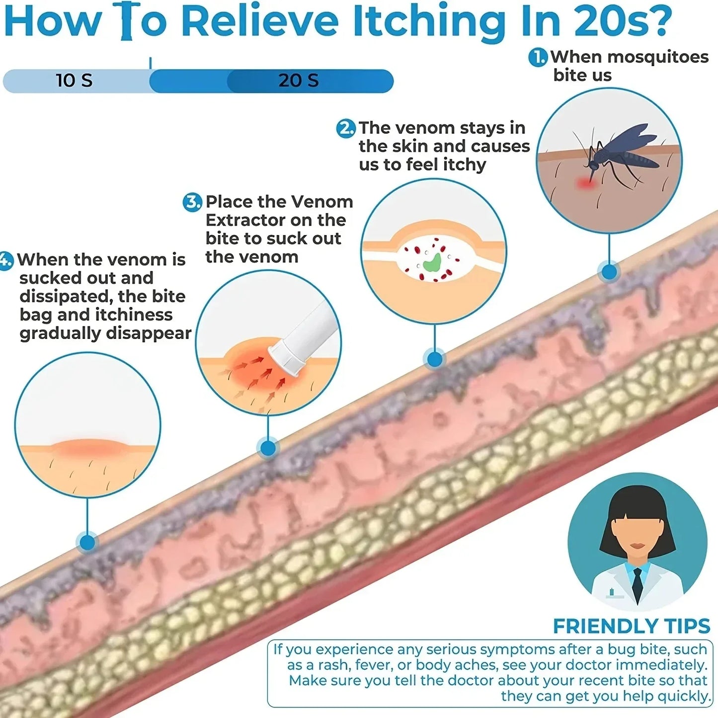 Mosquito Bite Suction Tool